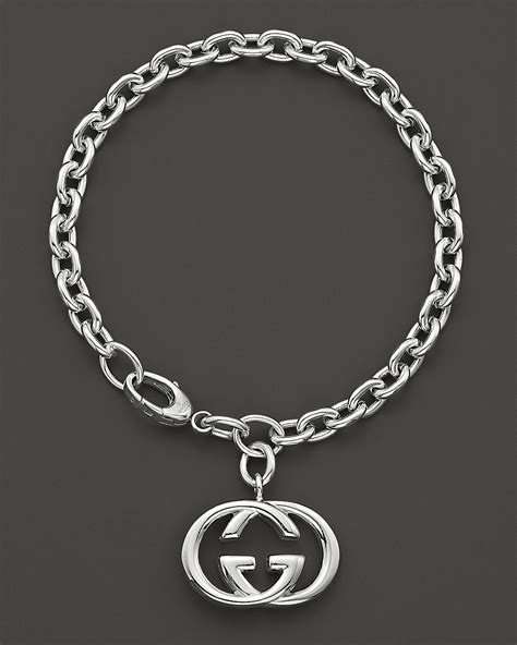 gucci silver buckle bracelet|gucci sterling silver charm bracelet.